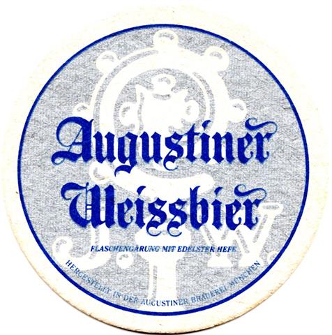 münchen m-by august rund 2a (215-augustiner weissbier-blausilber)